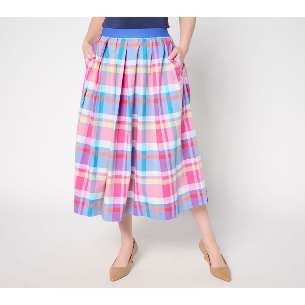 Joan Rivers Classics Collection Women's Petite Skirt PM Multi-colored
